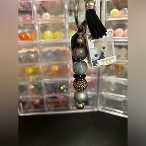 HP LORD VOLDEMORT - Handmade Beaded Bitty Pop Bagclip/Keychain